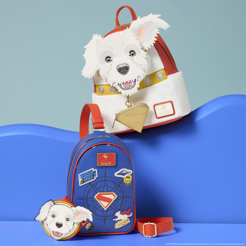 Supergirl Krypto Sling Crossbody Bag with Coin Bag, , hi-res view 3